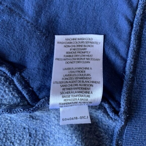 Tuff Athletics Zip-Up Blue Hoodie Size SMALL - Picture 5 of 10